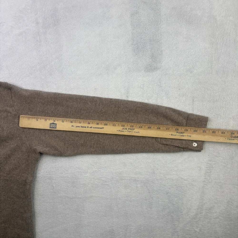 Banana Republic Wool Blend Brown Tan Long Sleeve Button Up Shirt Medium
